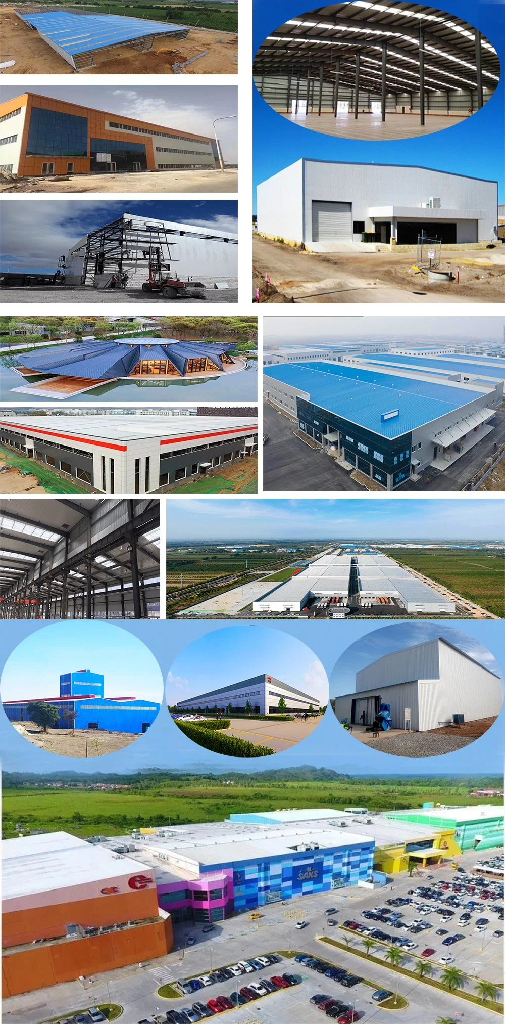 Modern Pre-Engineered Galvanized Steel Structure Prefabricated House Metal Construction Prefab Building for Sale