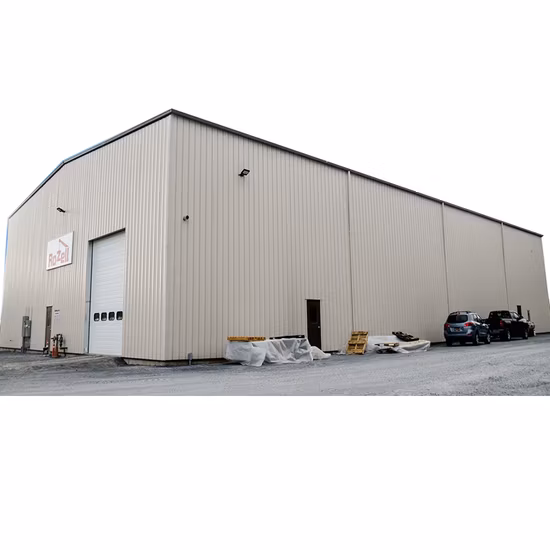 安い産業用プレハブ/モジュラー金属プレハブ工場/倉庫/鉄骨建物